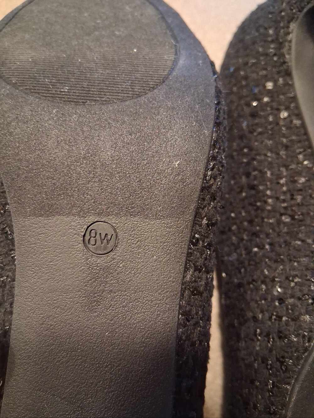 COMFORT BRAND Black Mary Jane Heels with Patent Cap Toe - Picture 8 of 13